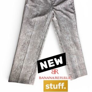 Reptile Patterned Pants by Banana Republic (item#10269)